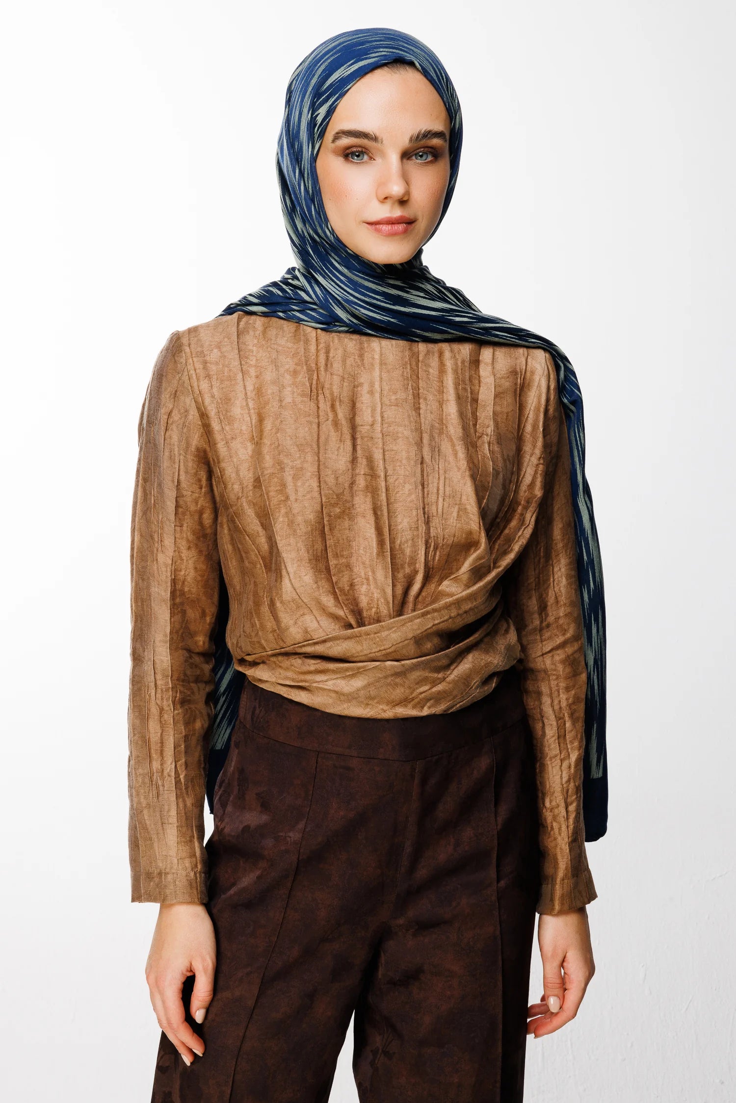 Selis Desen Çift Taraflı Şal