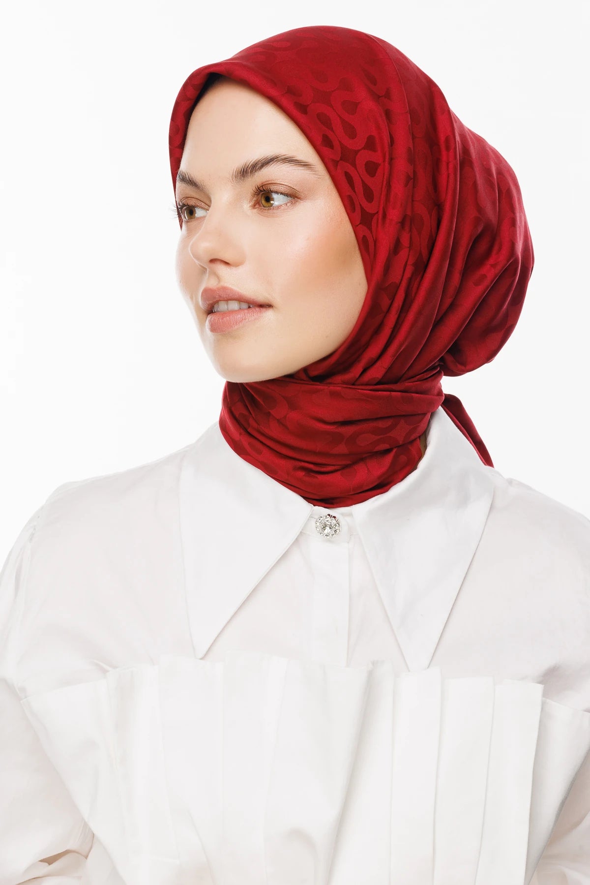 Moon Desen İpeksi Jakar Eşarp