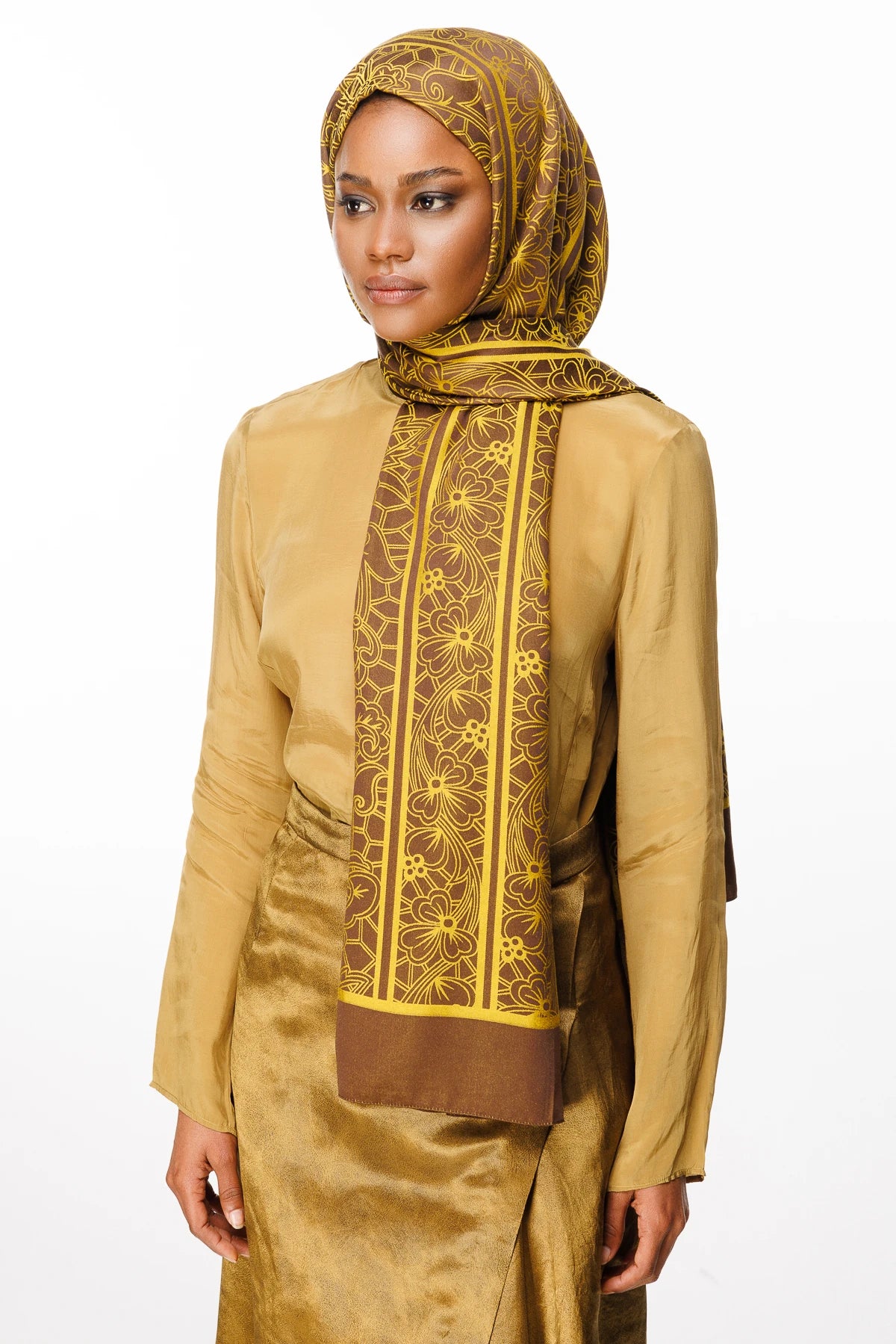 Lavin Desen Çift Taraflı Şal