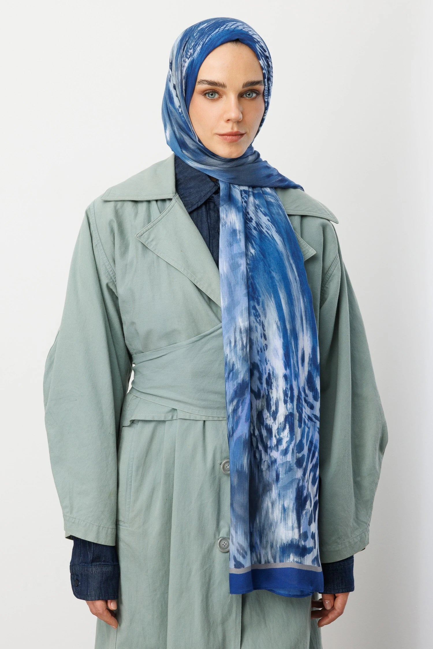 Leopar Desen Rami Şal