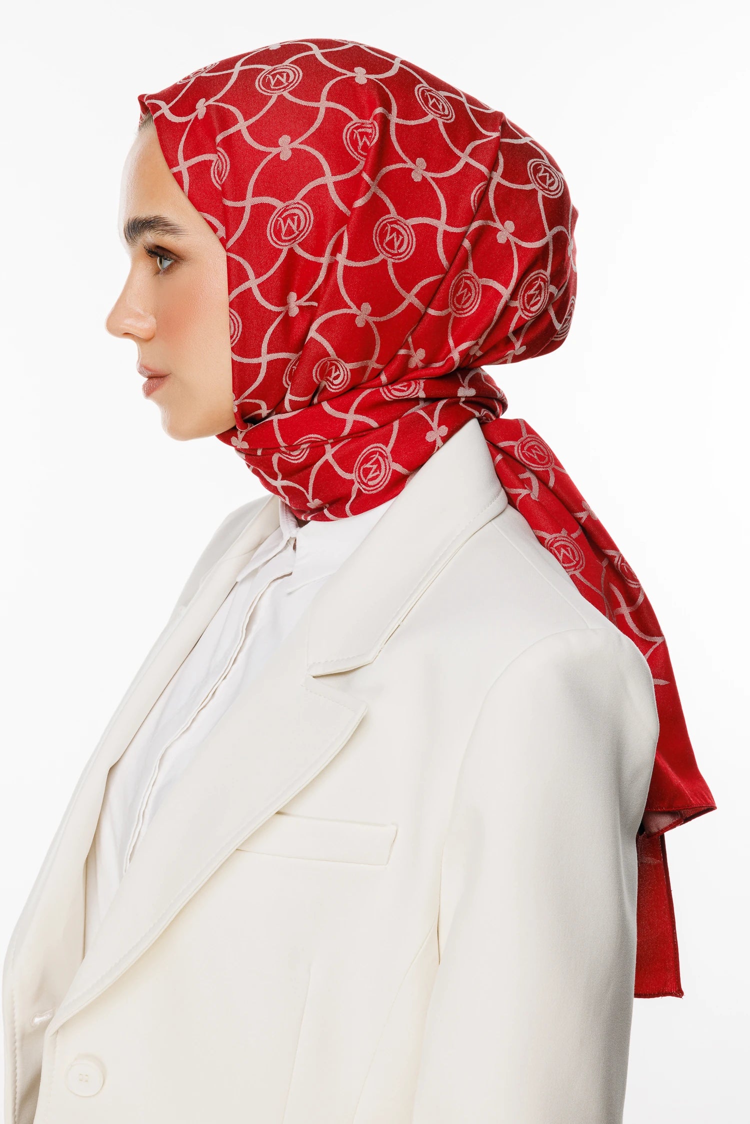 Marrakech Desen Çift Taraflı Şal