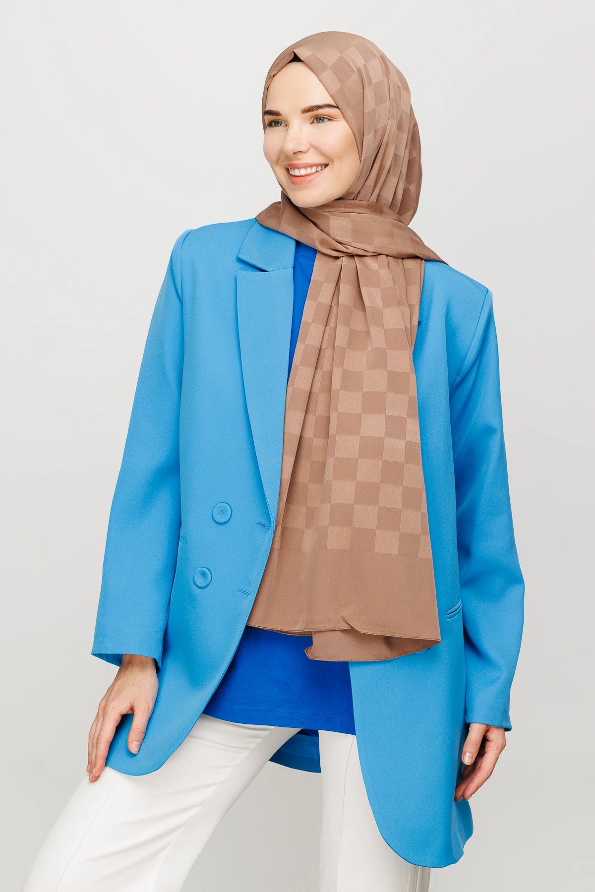 Dama Desen İpeksi Jakar Şal