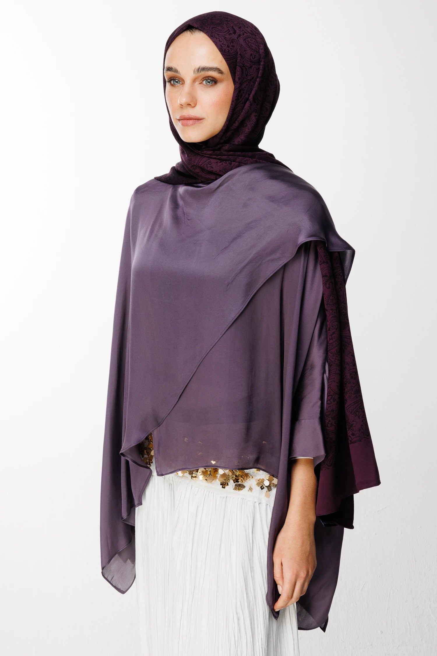 Velora Desen Çift Taraflı Şal