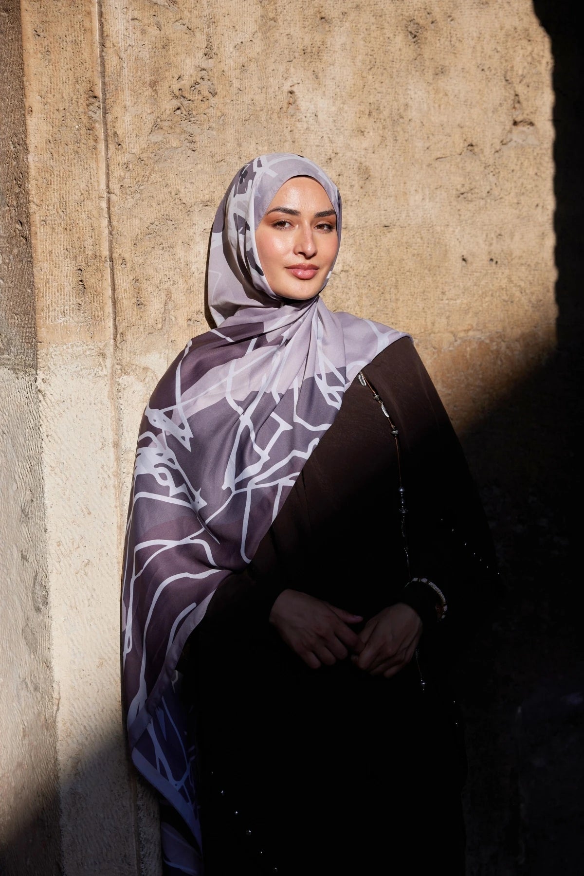 Turna Desen Sakura İpek Şal