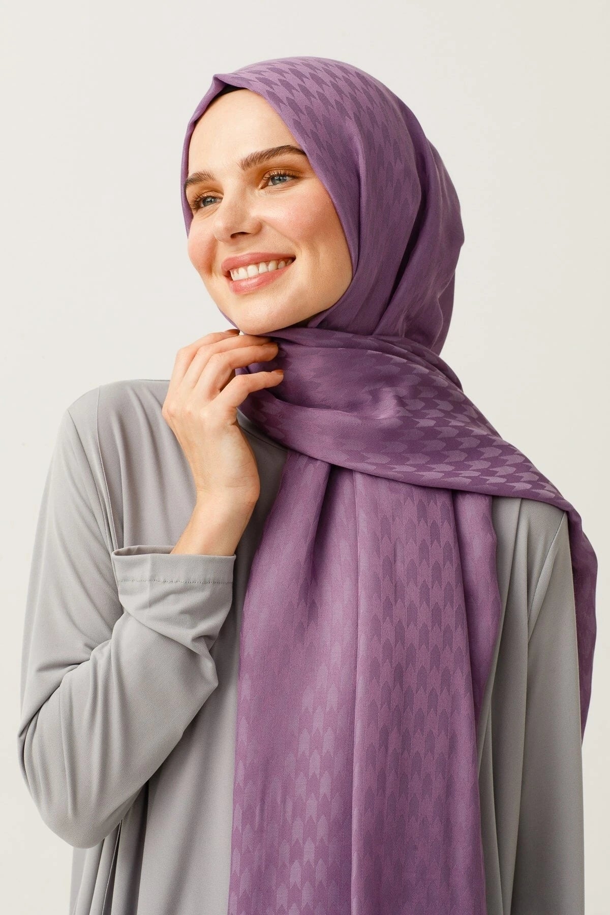 Kırlangıç Desen Pamuk Jakar Şal