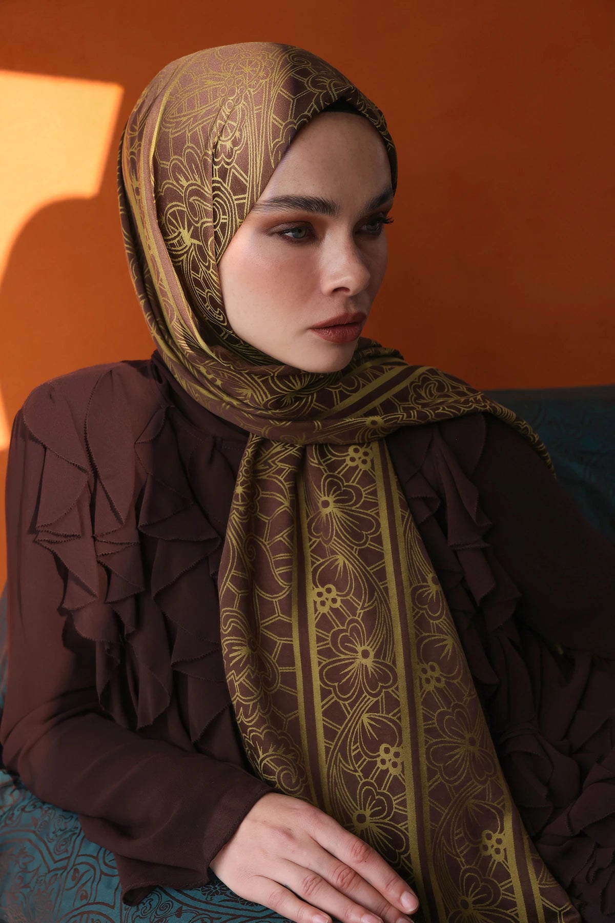 Lavin Desen Çift Taraflı Şal