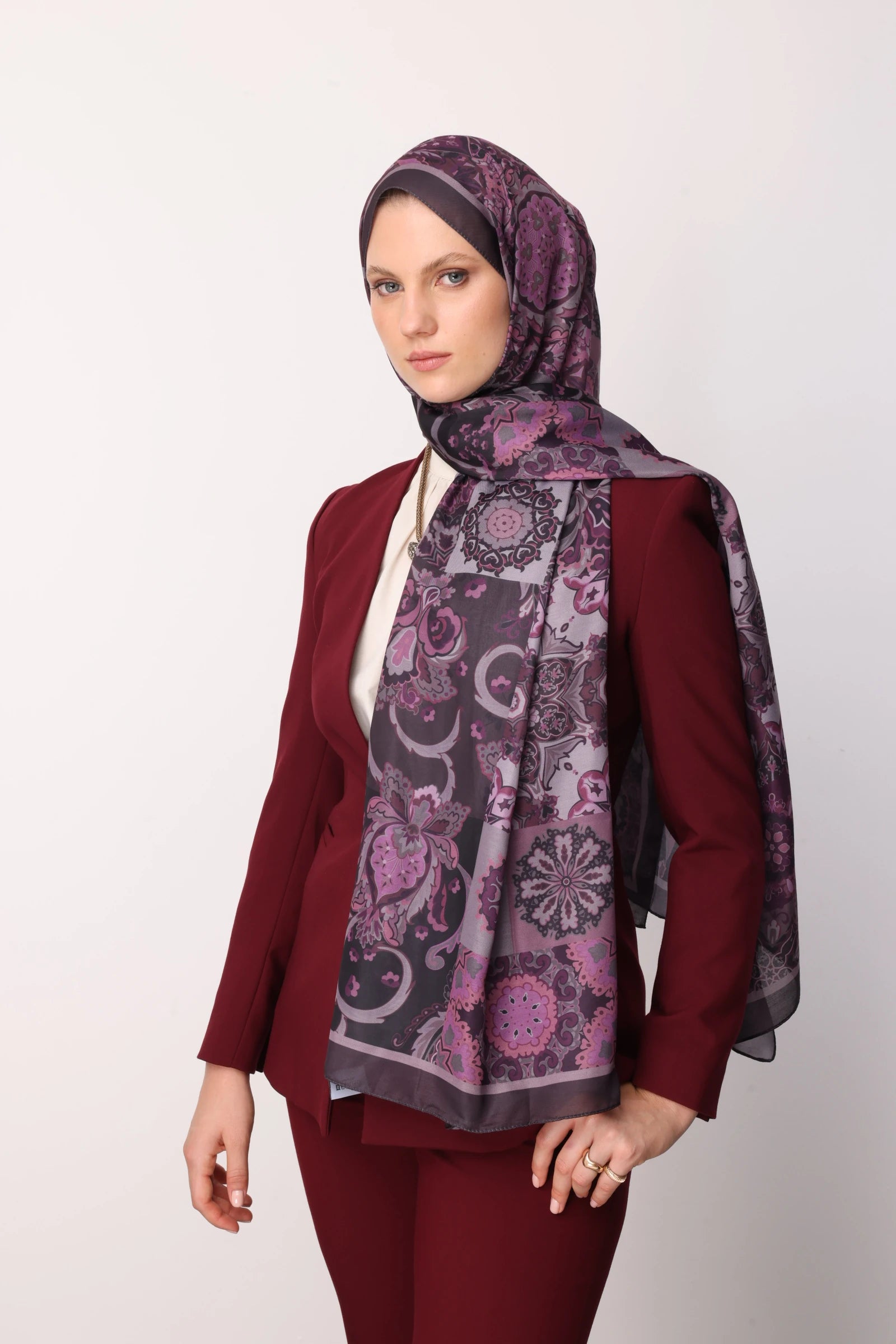 Solhar Desen Pamuk Şal