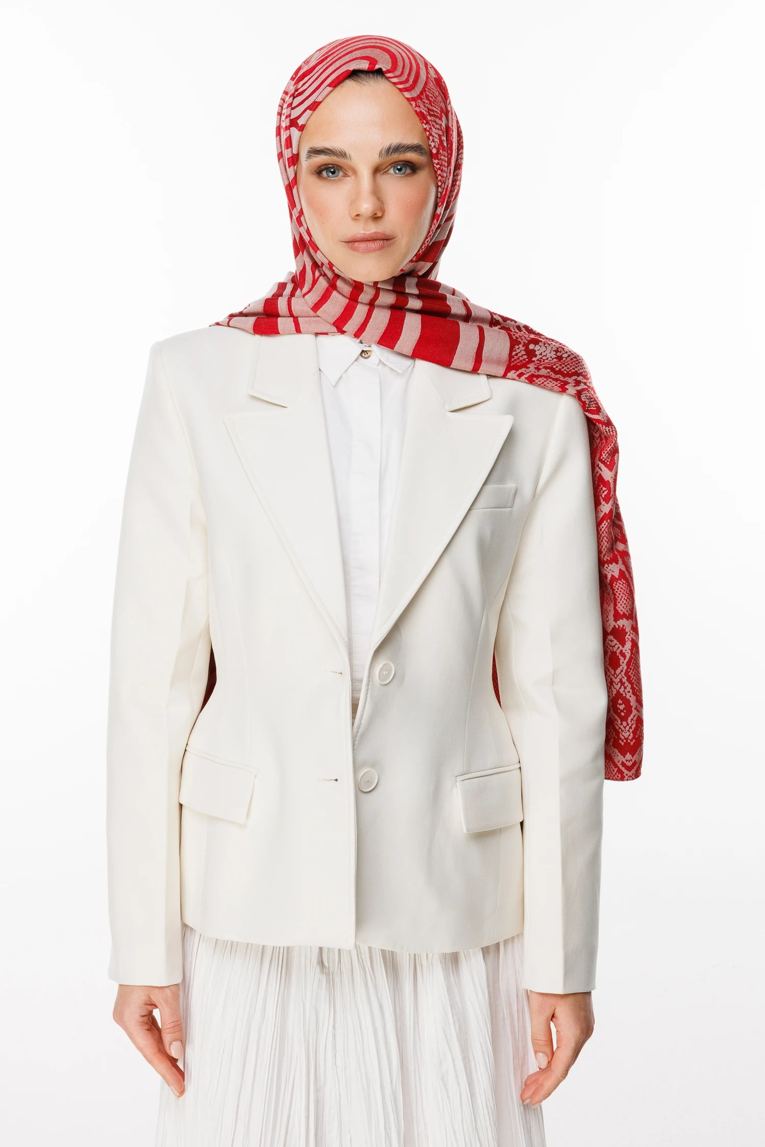 Riad Desen Çift Taraflı Şal