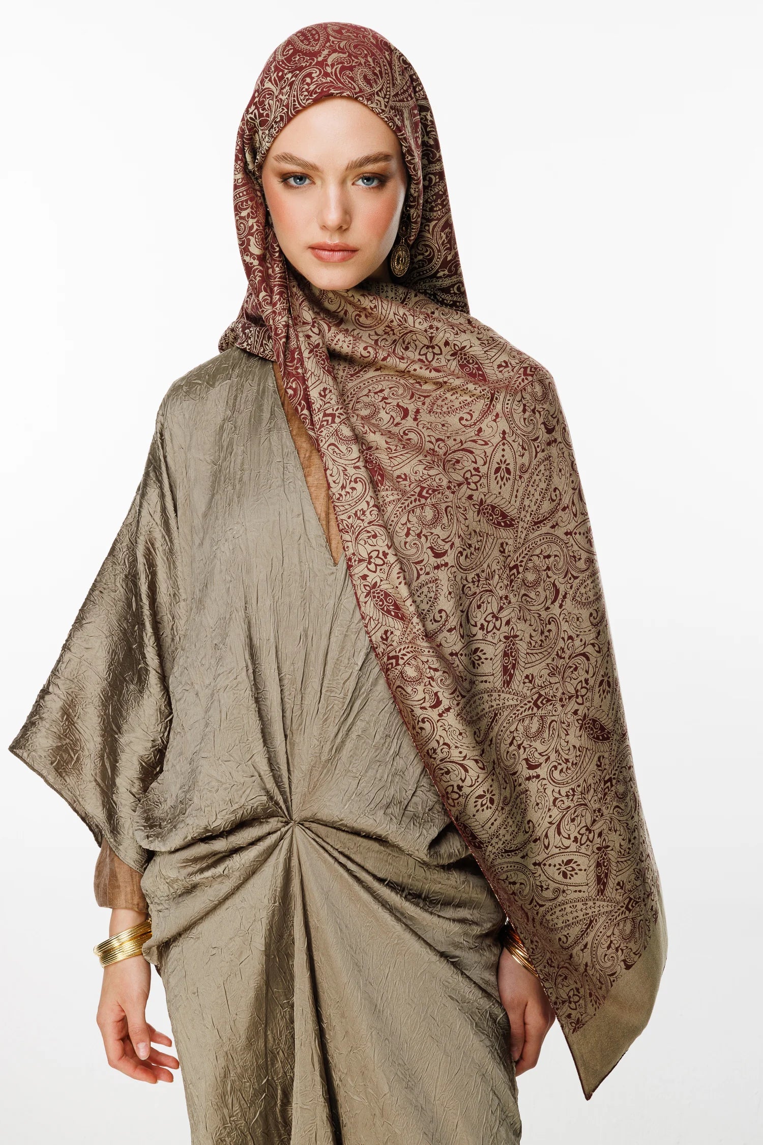 Velora Desen Çift Taraflı Şal