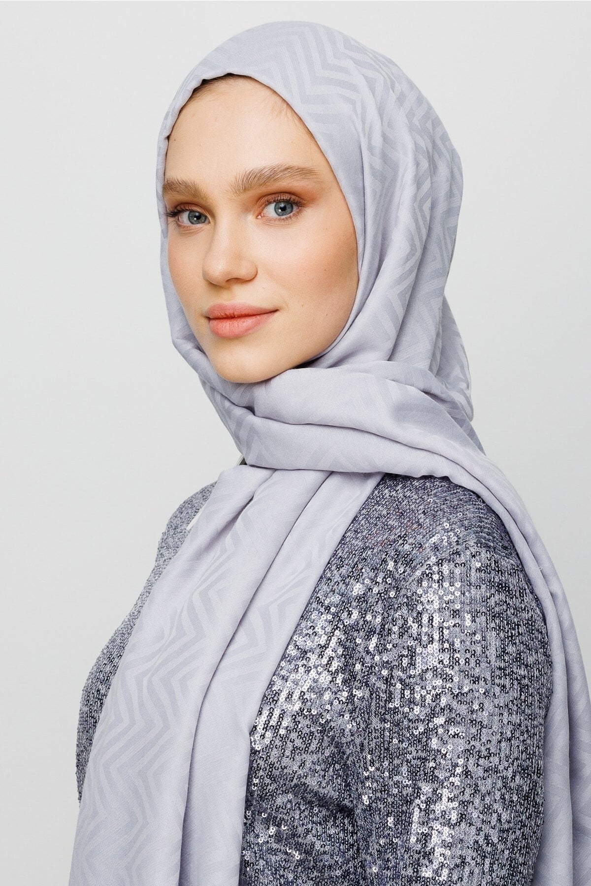 Zikzak Desen Pamuk Jakar Şal