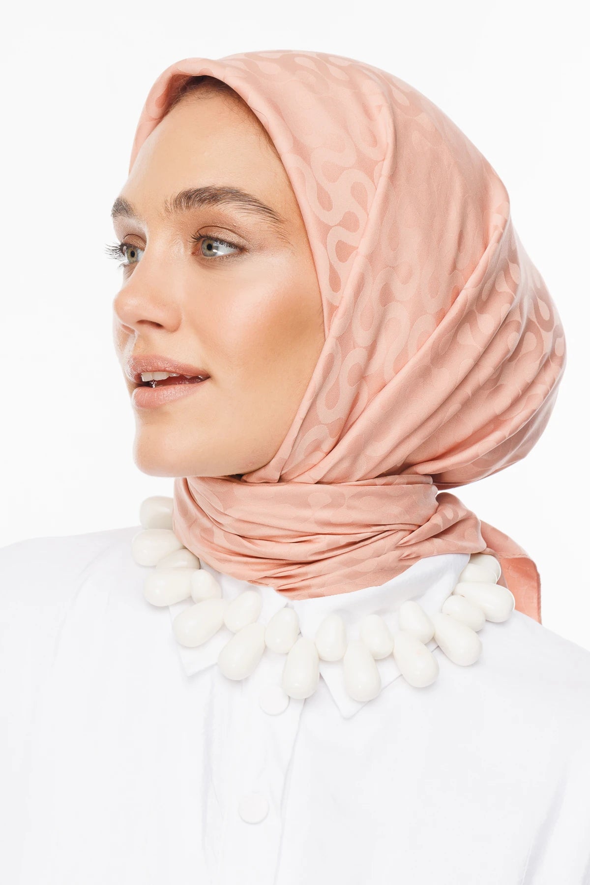 Moon Desen İpeksi Jakar Eşarp