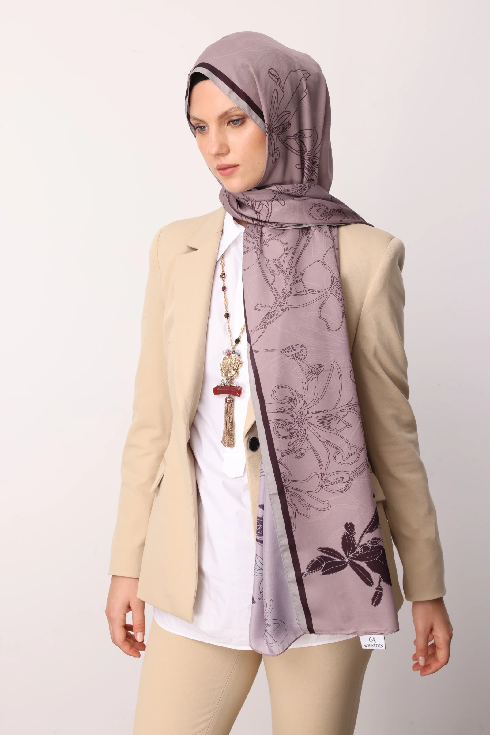 Yekta Desen Sakura İpek Şal