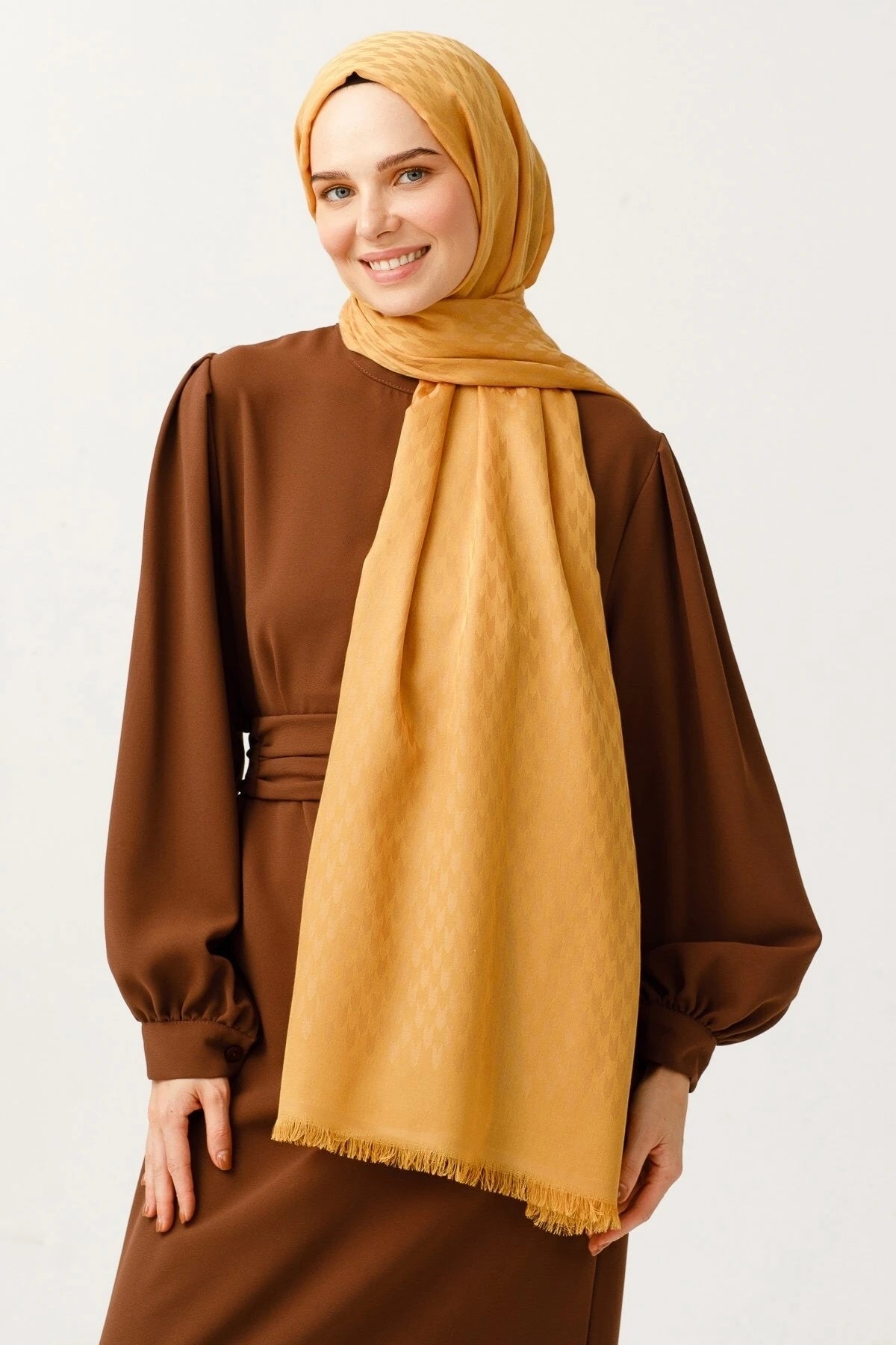 Kırlangıç Desen Pamuk Jakar Şal