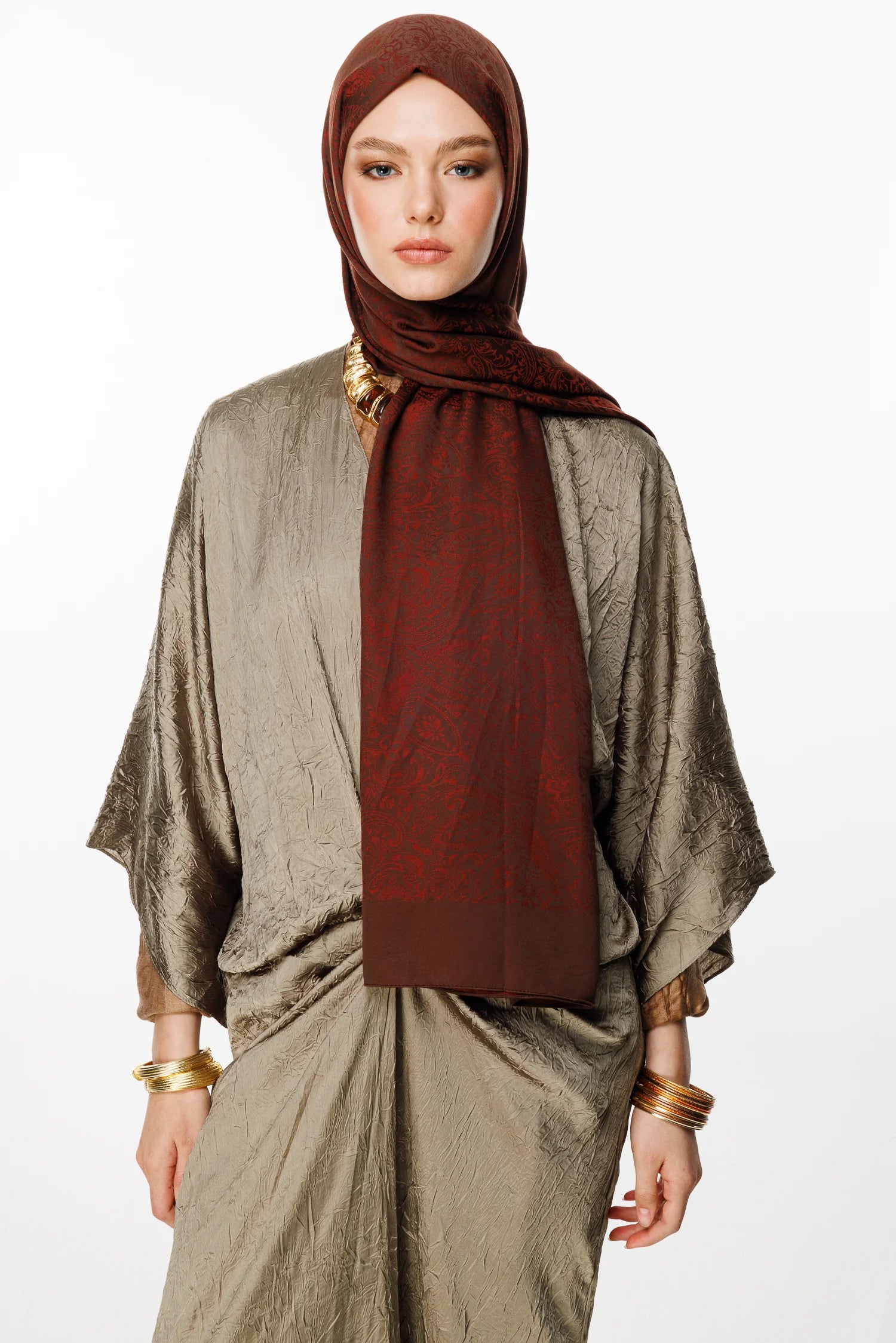 Velora Desen Çift Taraflı Şal