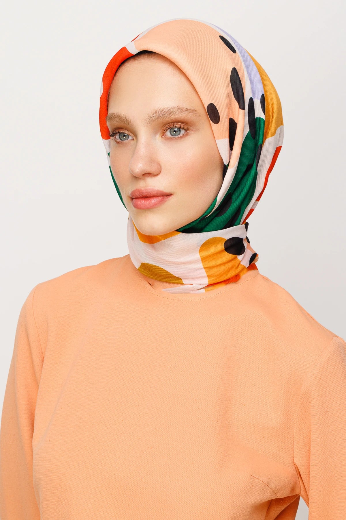 Bloom Desen Dijital Soft Eşarp