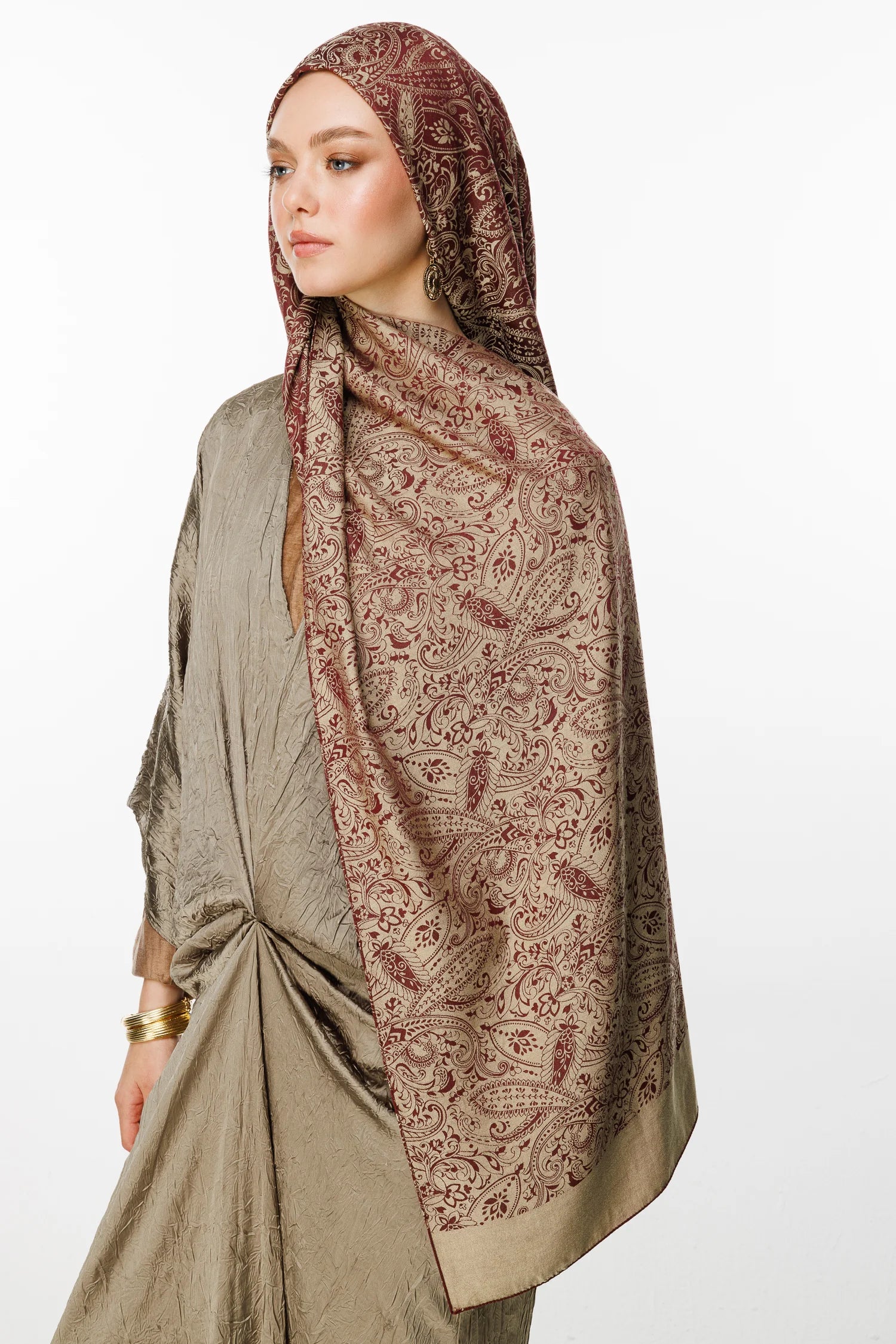 Velora Desen Çift Taraflı Şal