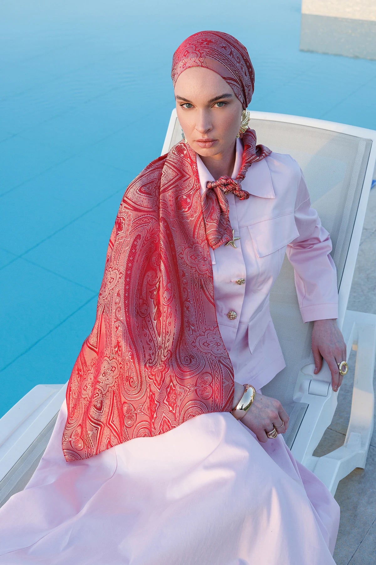 Liva Desen Shine Line Şal