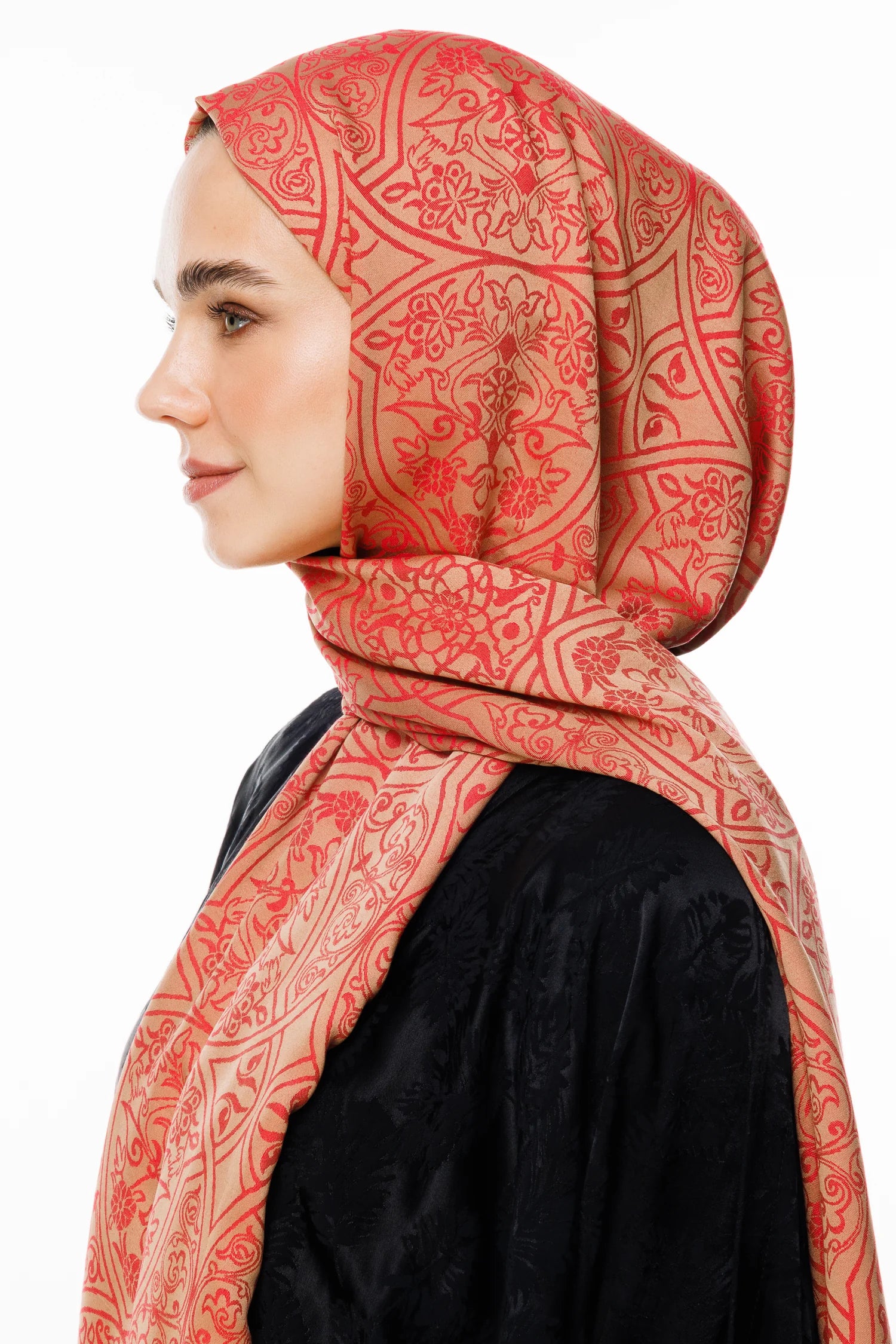 Morocco Desen Çift Taraflı Şal