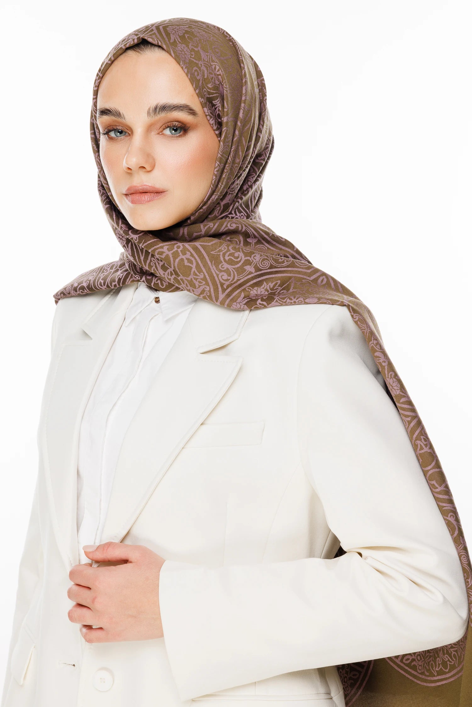 Morocco Desen Çift Taraflı Şal