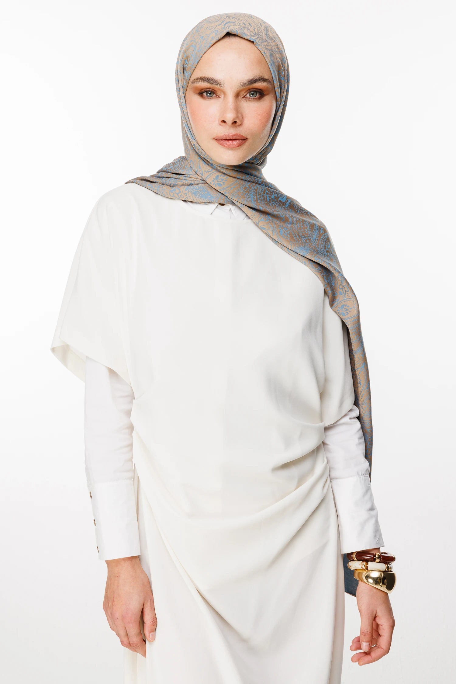 Velora Desen Çift Taraflı Şal