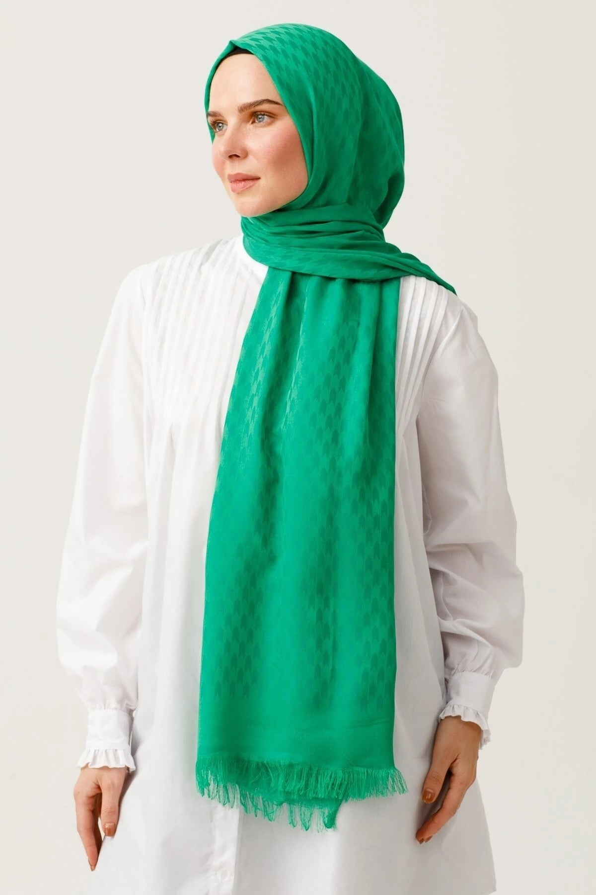 Kırlangıç Desen Pamuk Jakar Şal