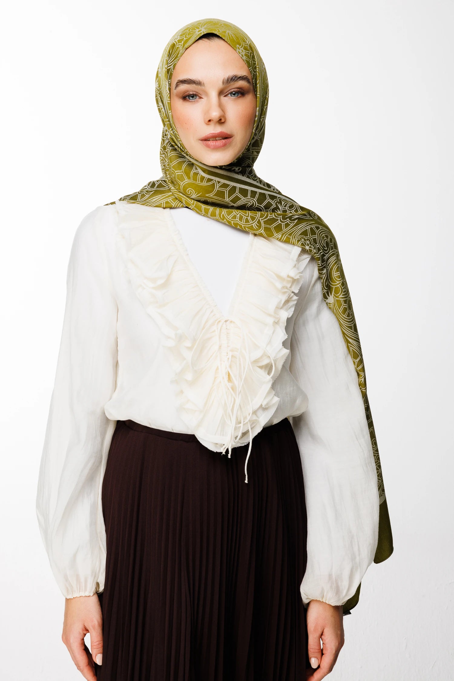 Lavin Desen Çift Taraflı Şal