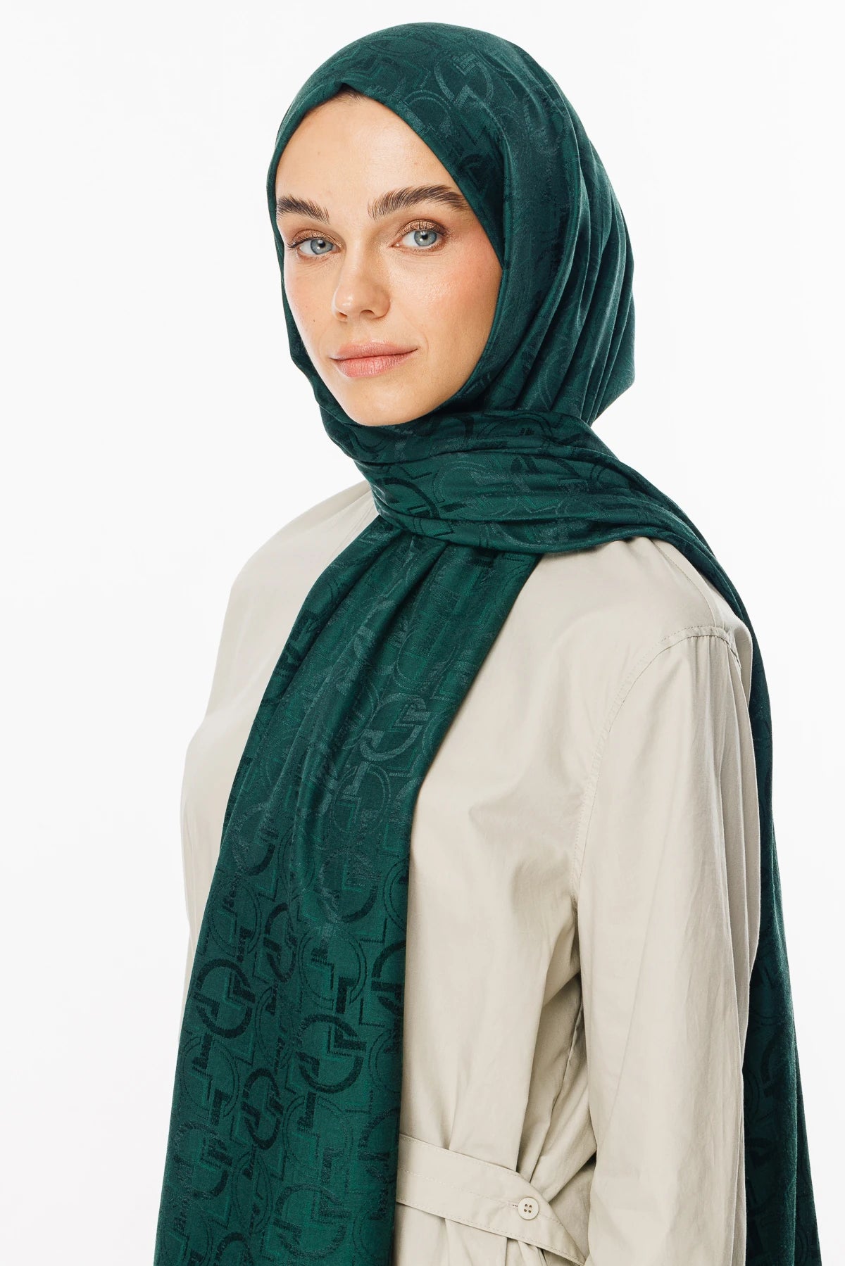 Longar Desen Parlak Jakar Şal