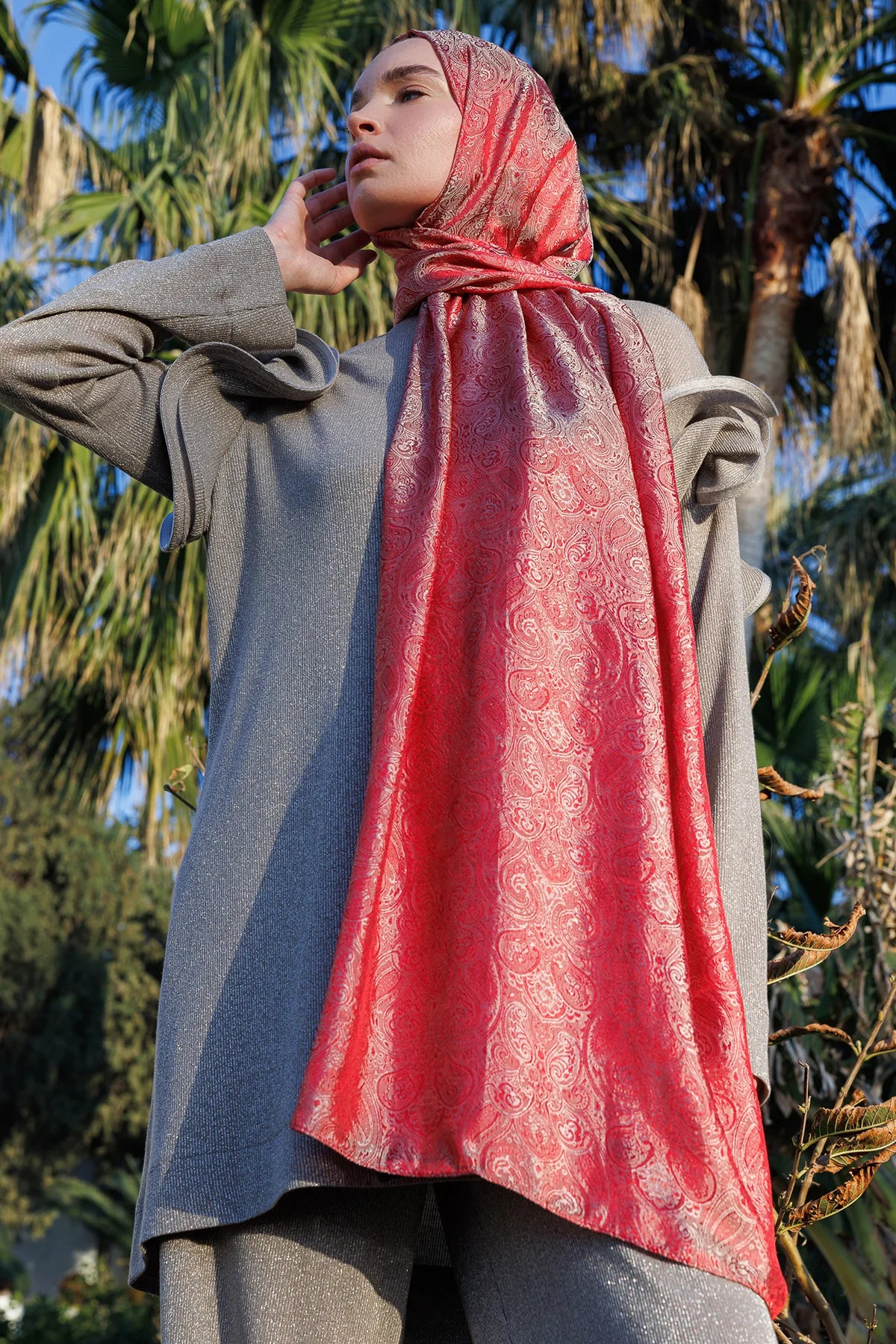 Moren Desen Shine Line Şal