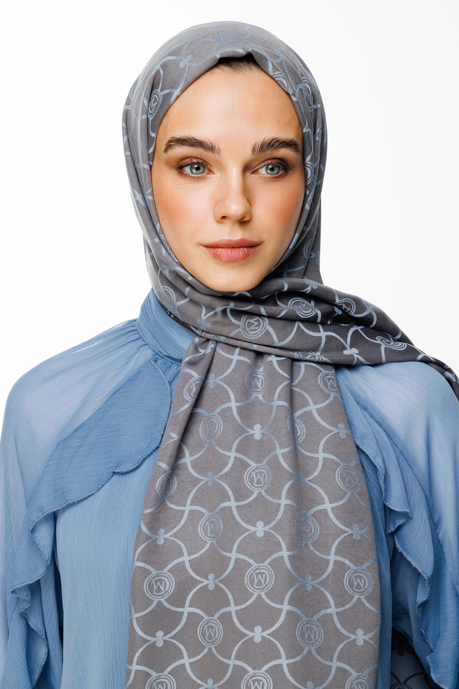 Marrakech Desen Çift Taraflı Şal