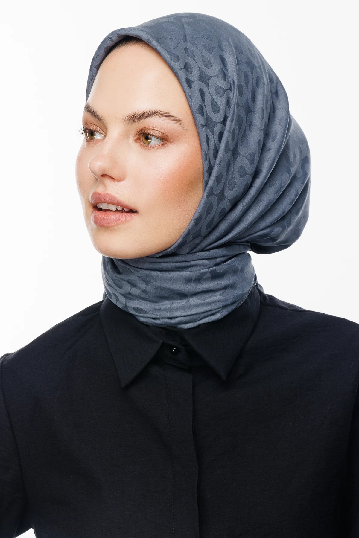 Moon Desen İpeksi Jakar Eşarp