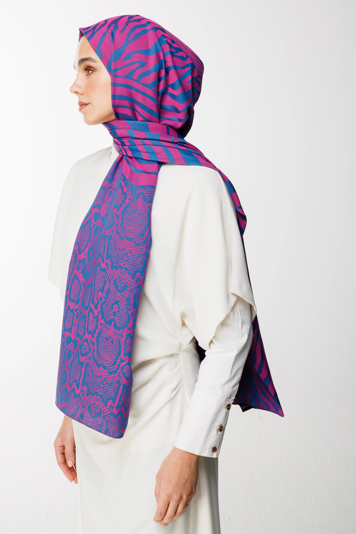 Riad Desen Çift Taraflı Şal