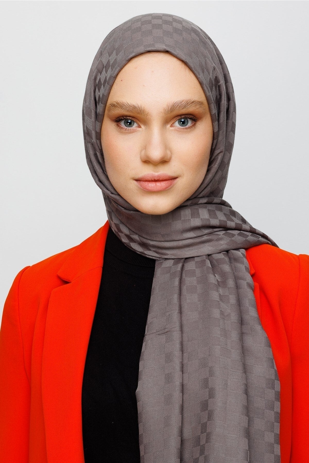 Kare Desen Pamuk Jakar Şal