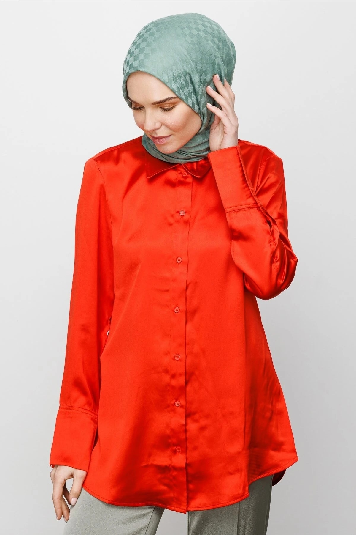 Kare Desen Pamuk Jakar Şal