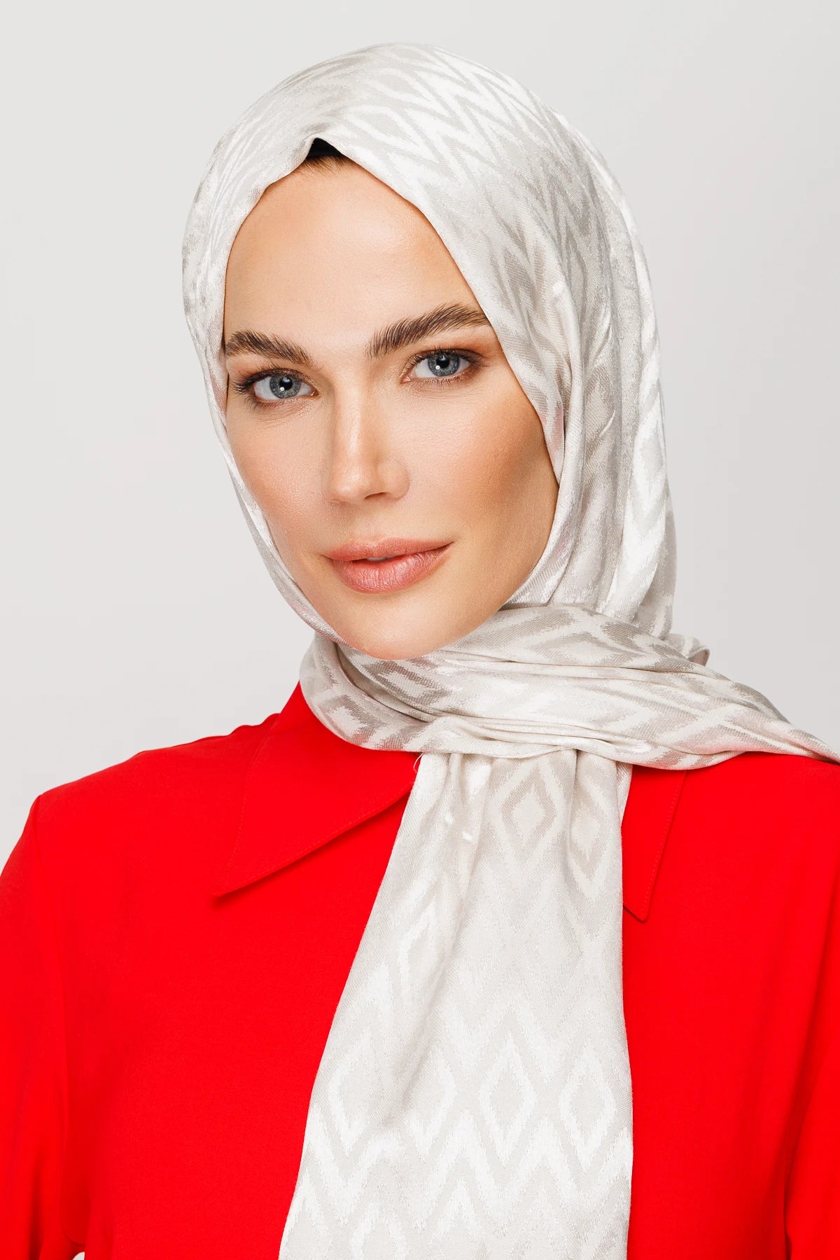 Karo Desen Parlak Jakar Şal