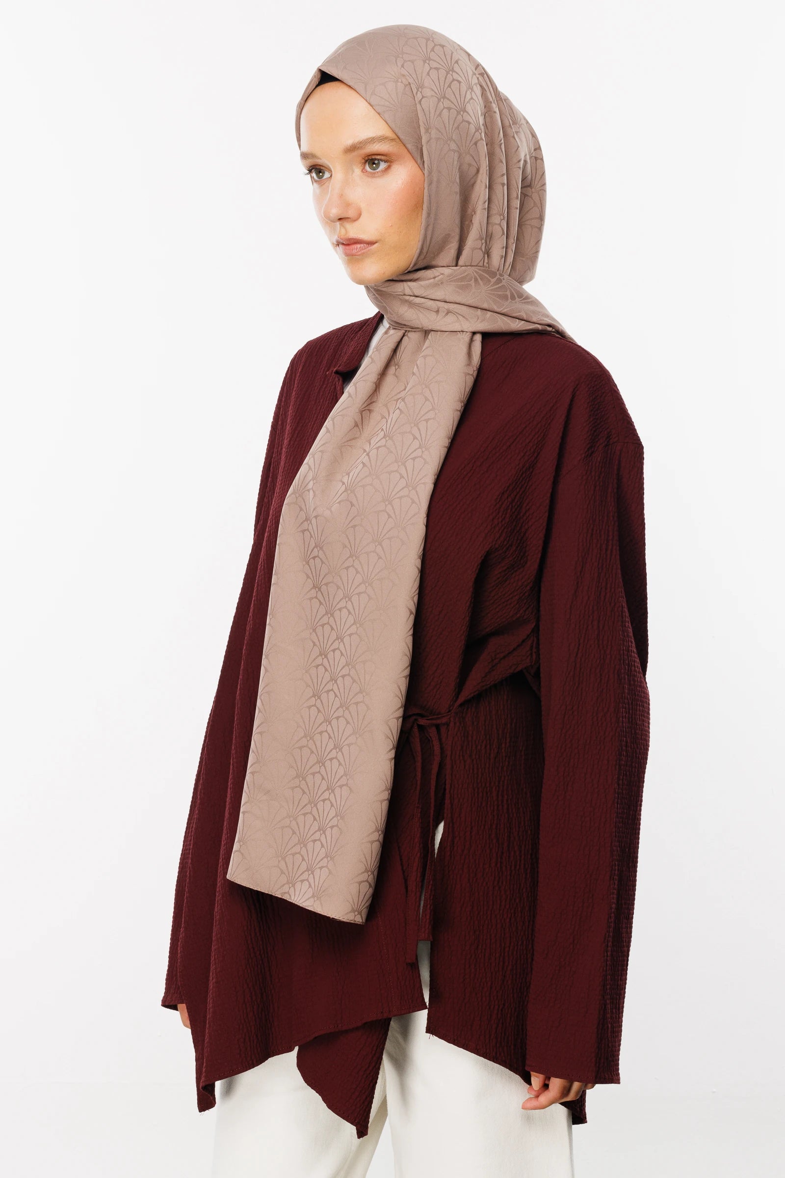 Lotus Desen İpeksi Jakar Şal