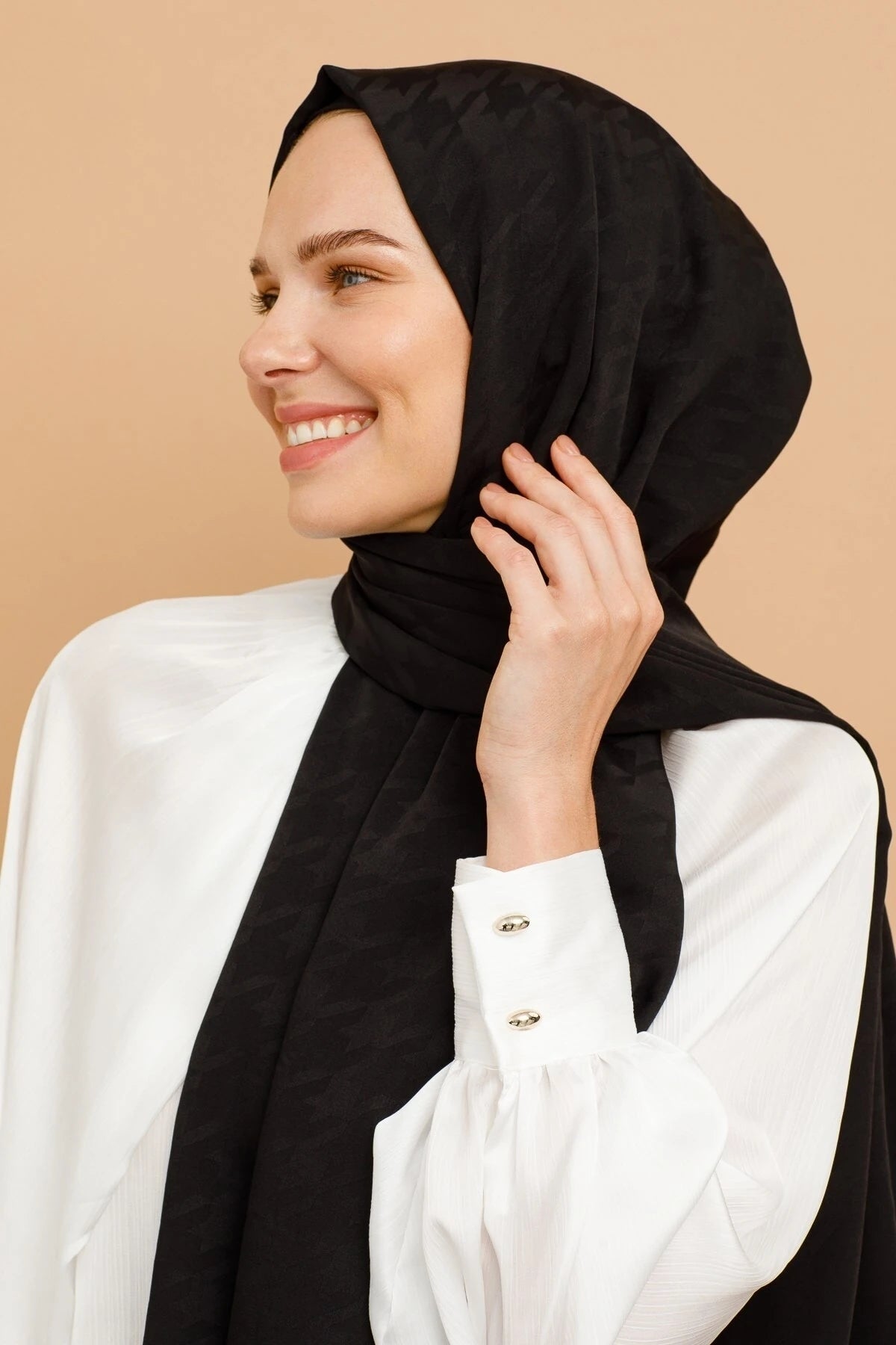 Kazayağı Desen İpeksi Jakar Şal