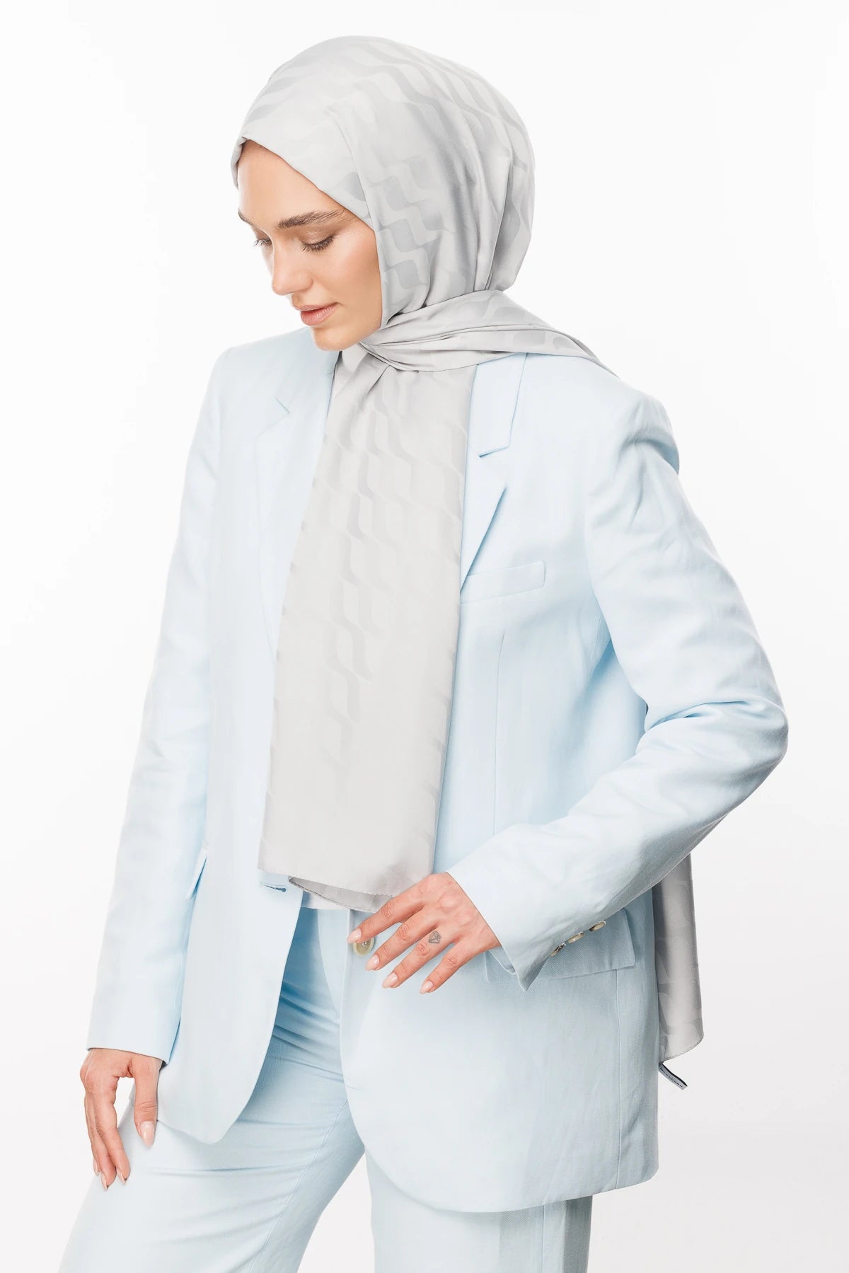 Dalga Desen İpeksi Jakar Şal