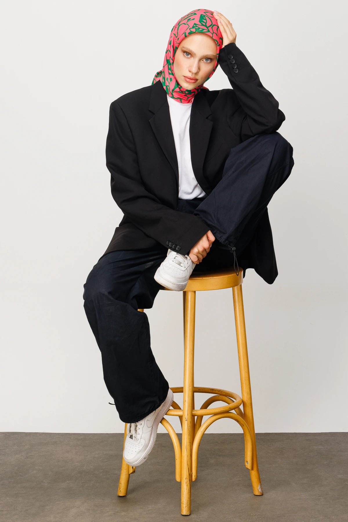 Floral Desen Dijital Soft Eşarp