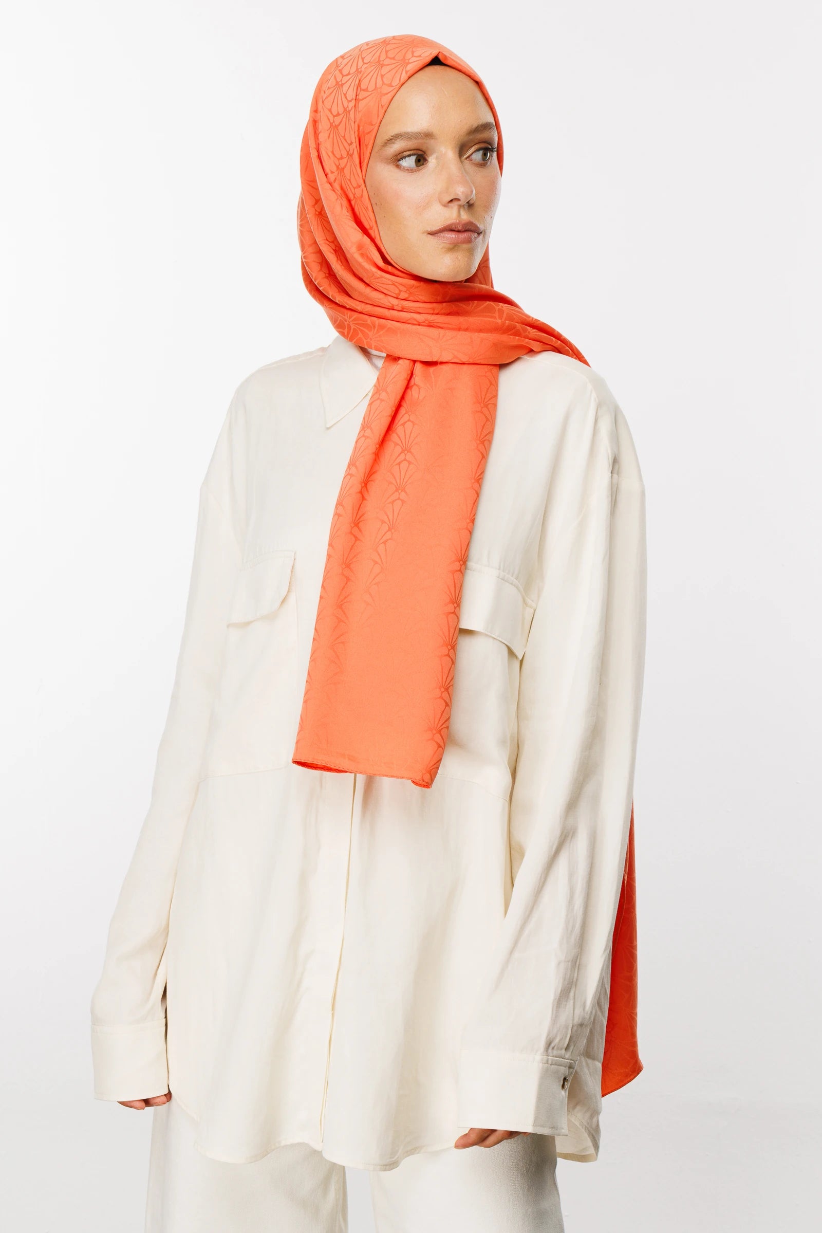 Lotus Desen İpeksi Jakar Şal