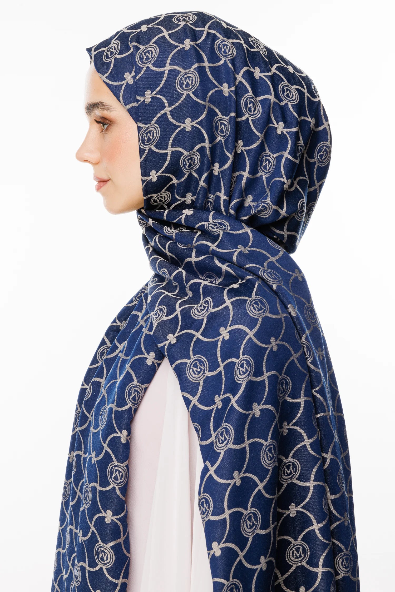 Marrakech Desen Çift Taraflı Şal