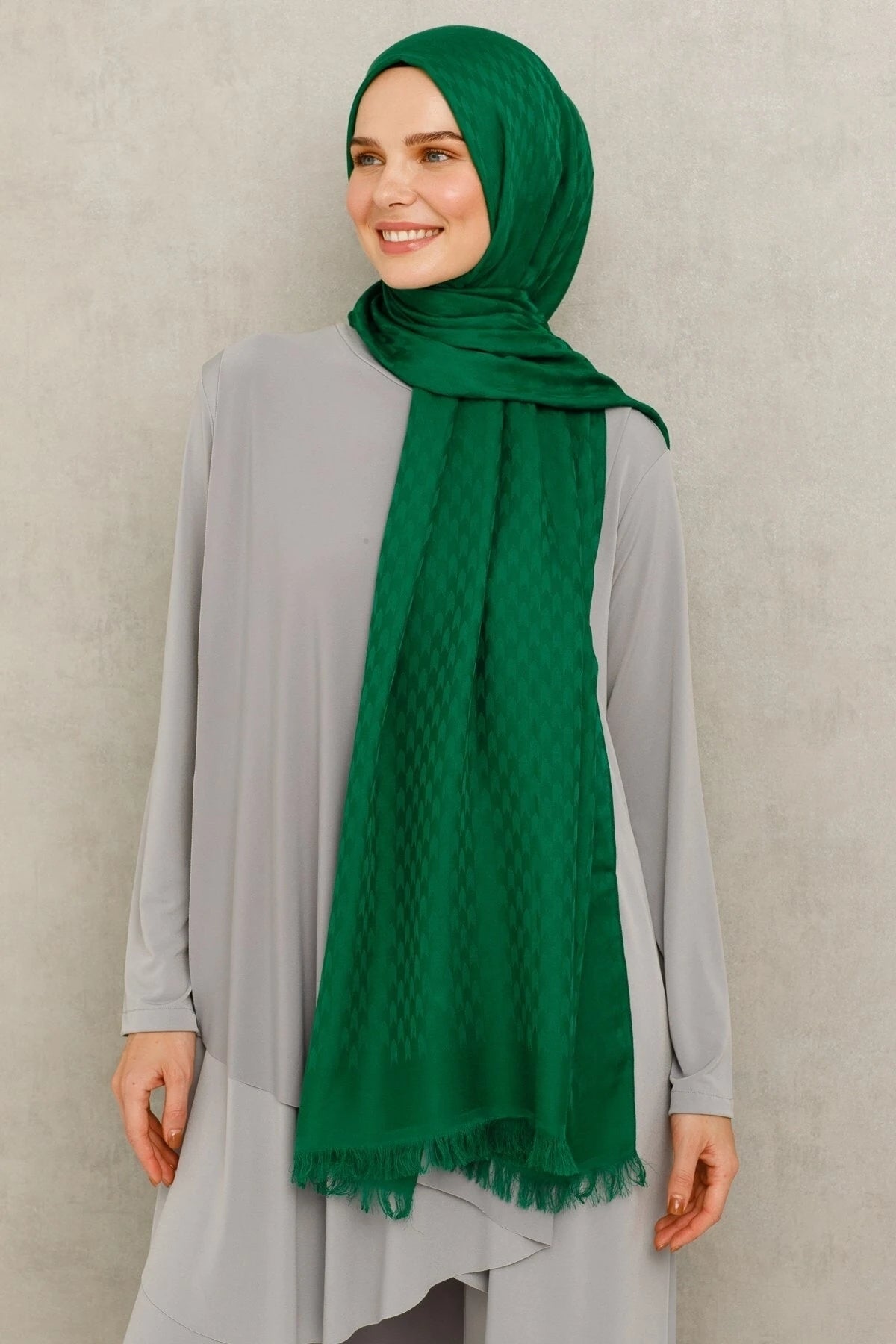 Kırlangıç Desen Pamuk Jakar Şal