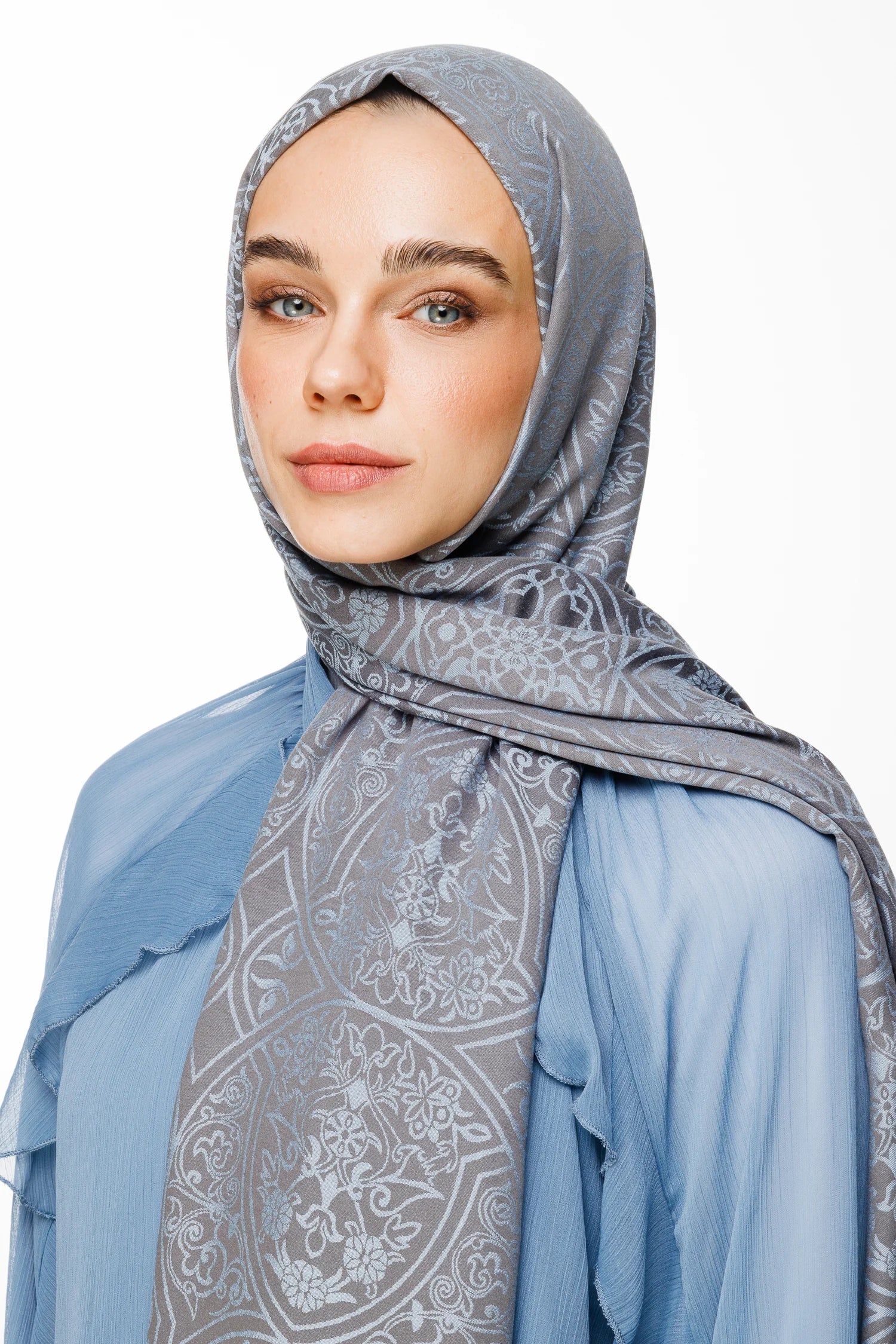 Morocco Desen Çift Taraflı Şal