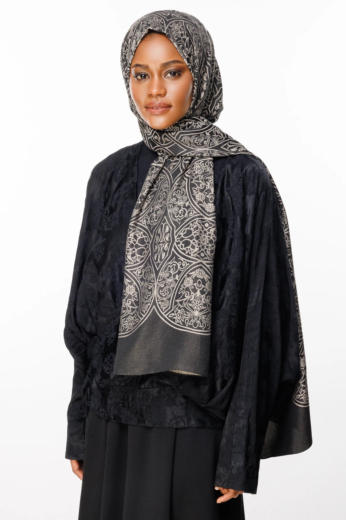 Morocco Desen Çift Taraflı Şal