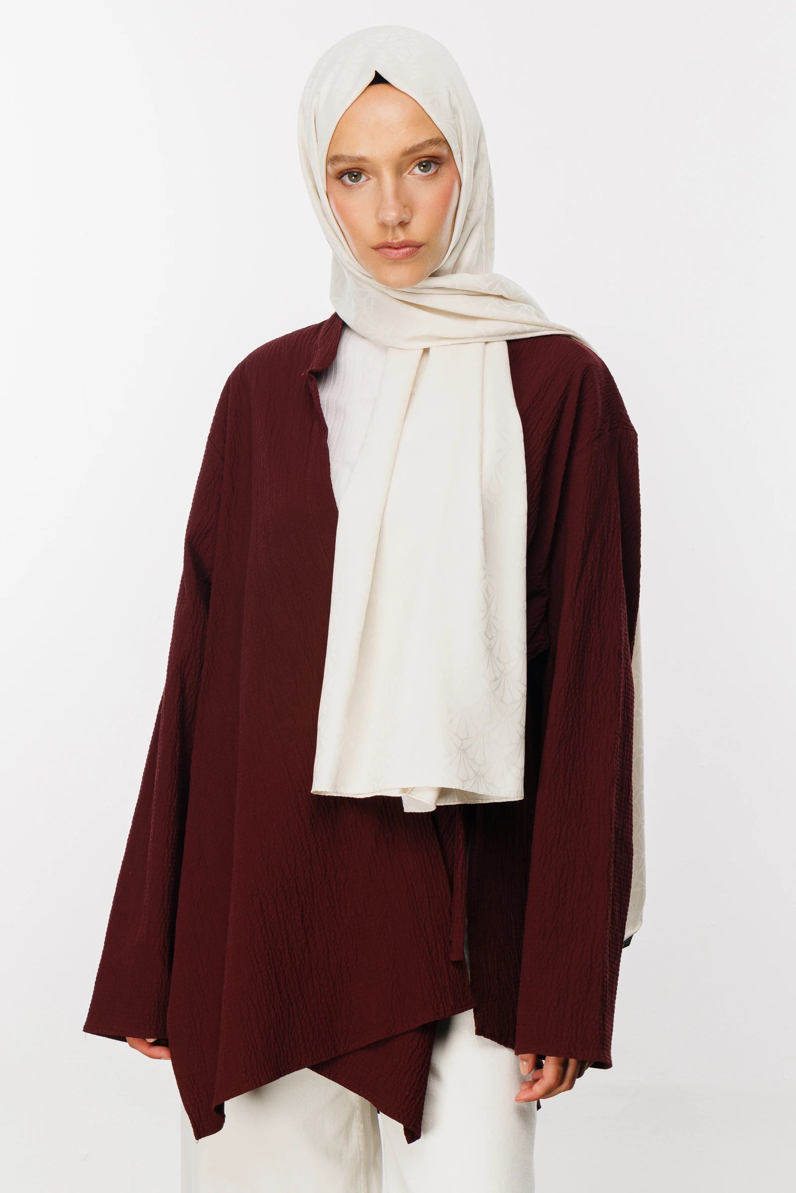 Lotus Desen İpeksi Jakar Şal