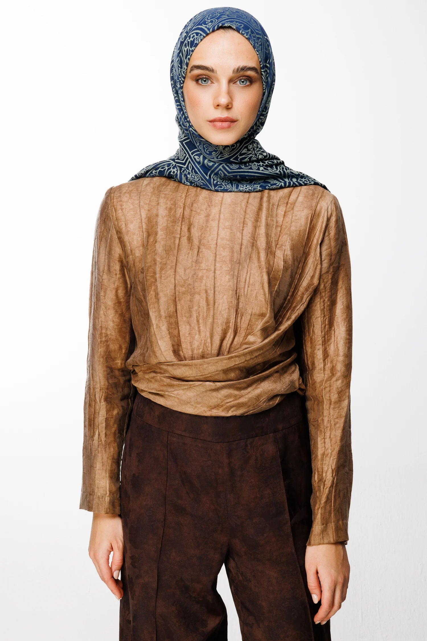 Morocco Desen Çift Taraflı Şal