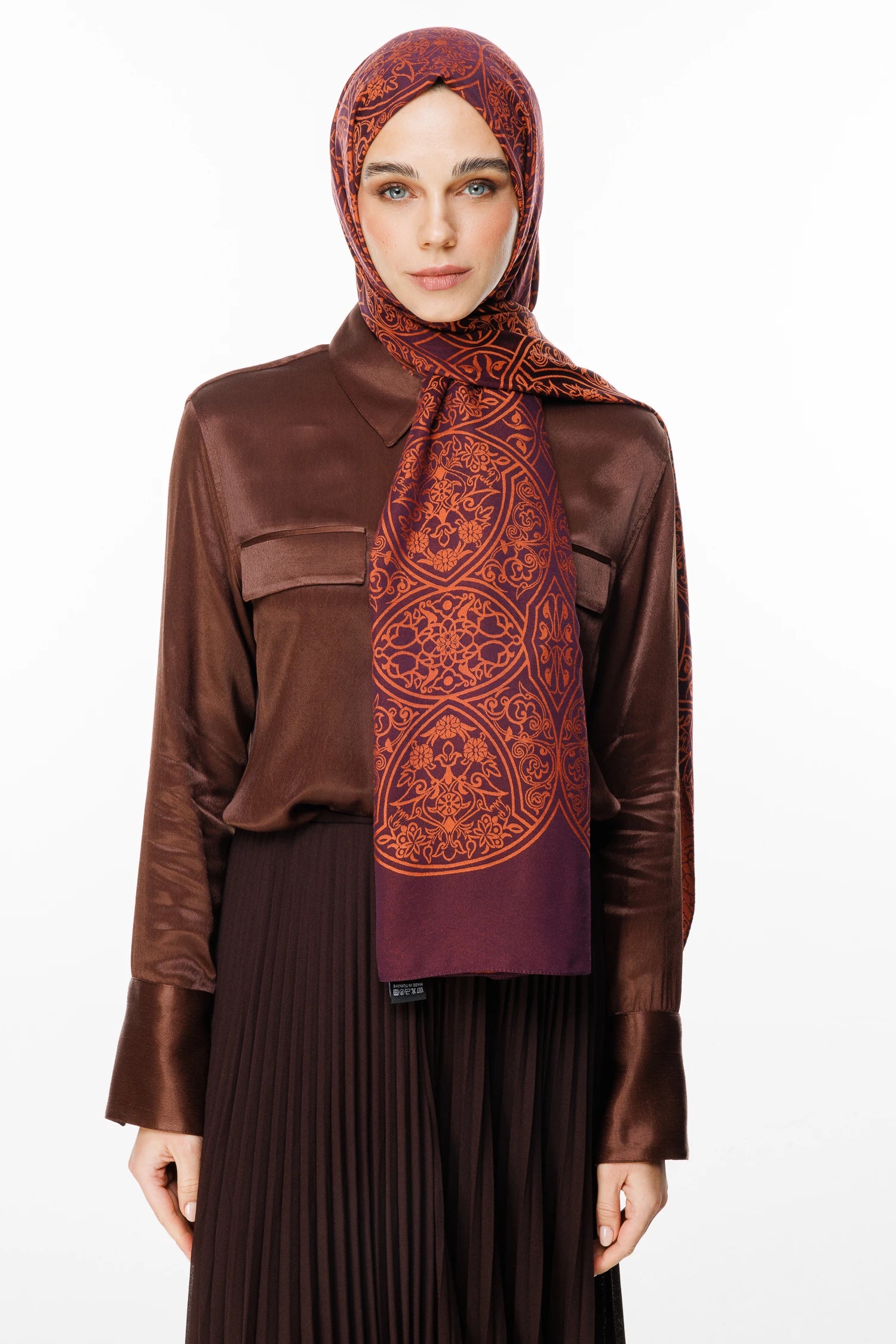 Morocco Desen Çift Taraflı Şal