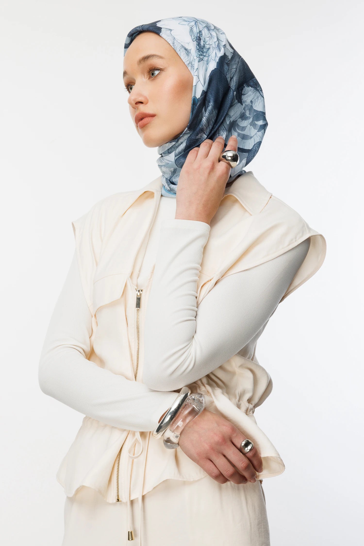 Floren Desen Pamuk Eşarp