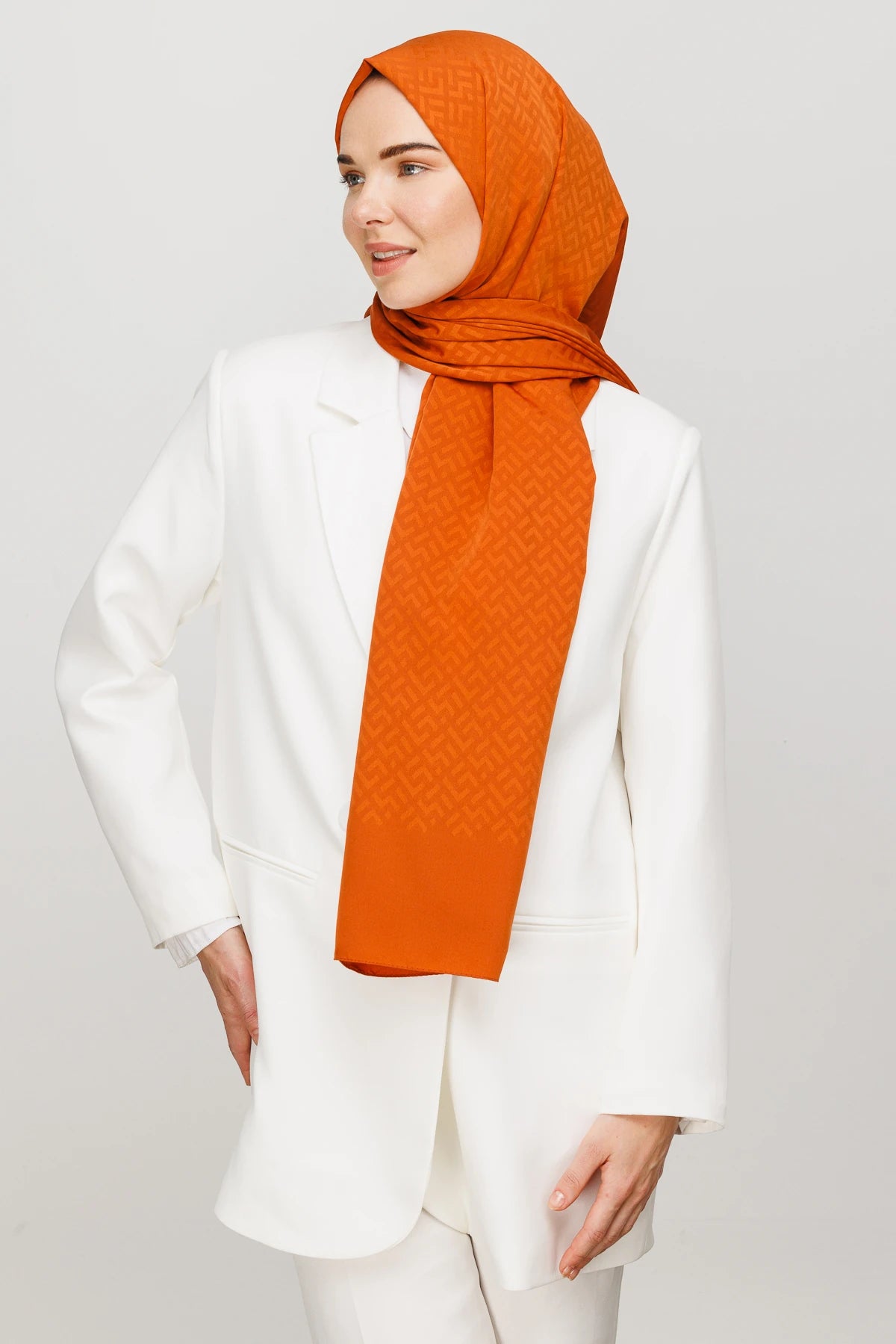 Z Desen İpeksi Jakar Şal