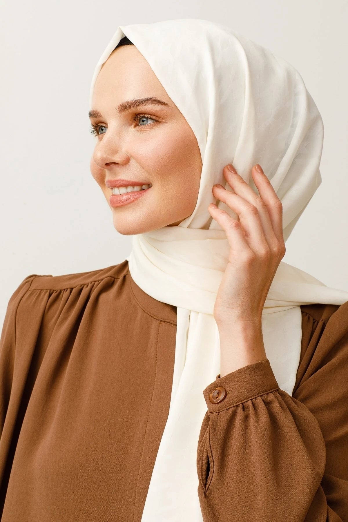 Kazayağı Desen İpeksi Jakar Şal