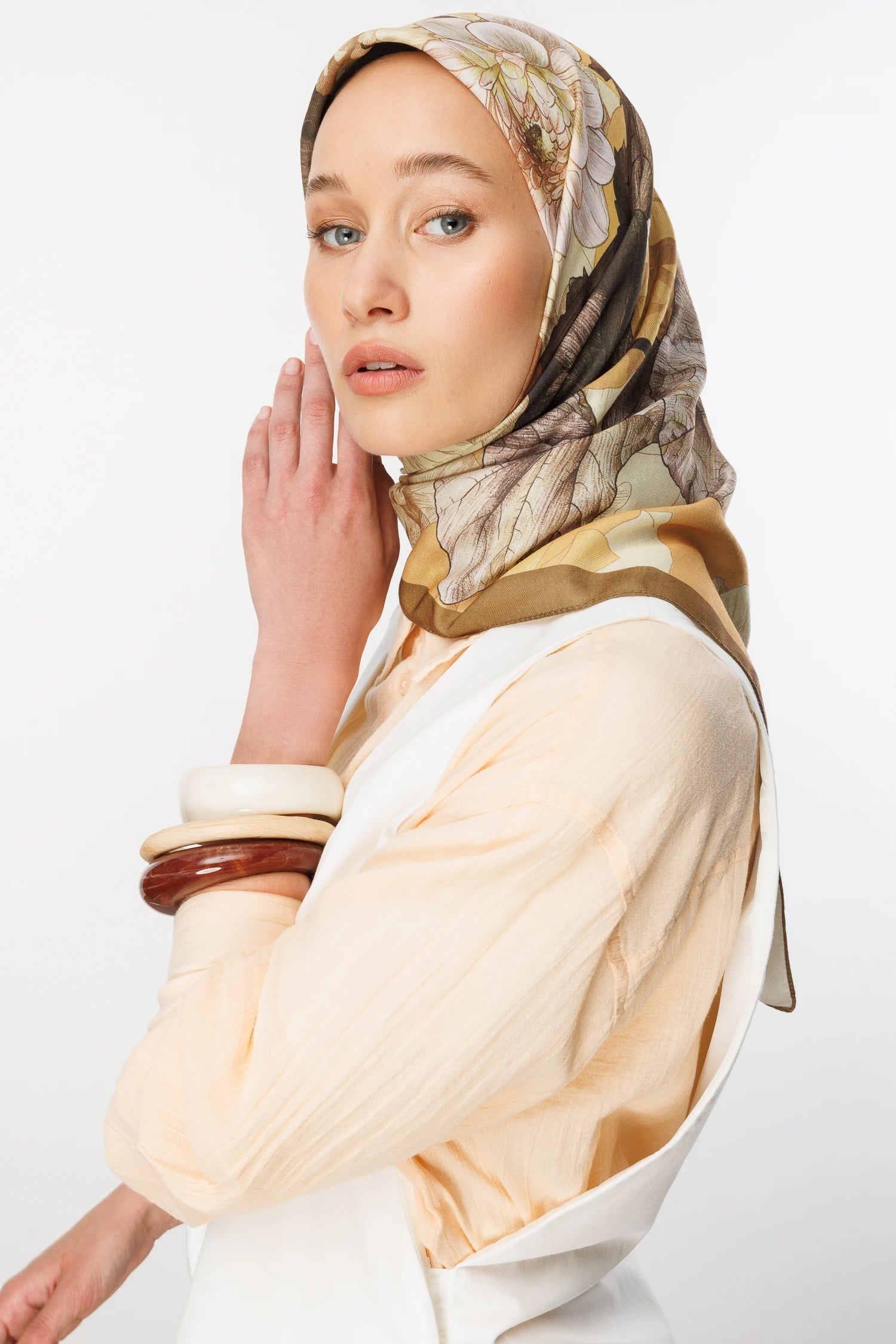 Floren Desen Pamuk Eşarp